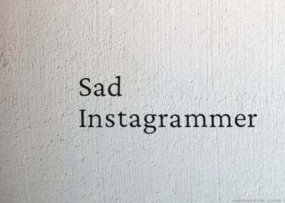 Sad Instagrammer